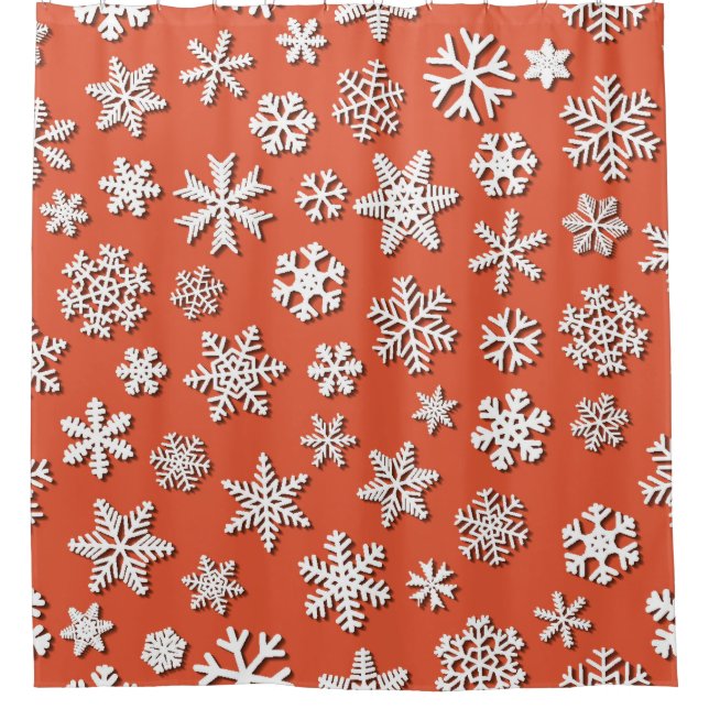 Christmas seamless pattern of snowflakes with shad (Front)