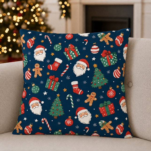 Christmas Seamless Pattern Pillow (Creator Uploaded)