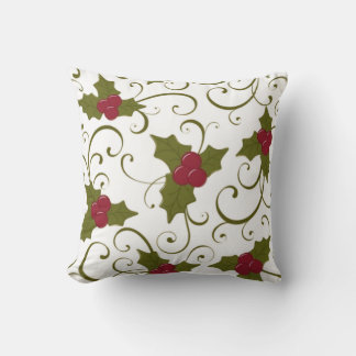 Christmas Seamless Patterns Throw Pillow