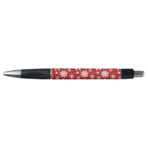 Christmas Seamless White Snowflakes Pattern   Pen