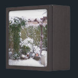 Christmas Season, Snow in the garden Gift Box<br><div class="desc">Christmas Season,  Snow in the garden</div>