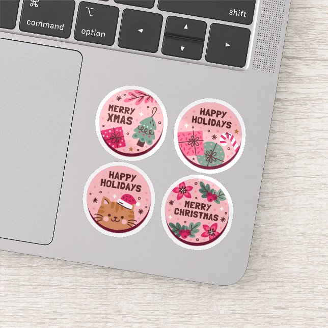 Christmas season sticker collection (Detail)