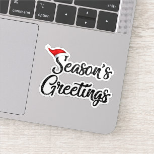 Christmas seasons greetings sticker