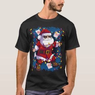 Christmas Secret Agent Spy Santa Claus T-Shirt