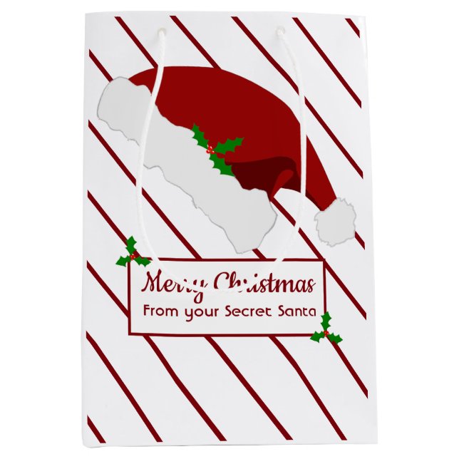 Christmas Secret Santa Gift Bag for Work (Front)