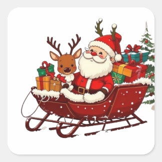  Christmas Series 4 - Sleigh Stickers