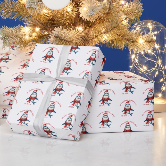 Christmas Shark – Do Not Open	 Wrapping Paper (Holidays)