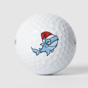 Christmas shark golf balls