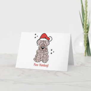 Christmas Sharpei Dog Holiday Card