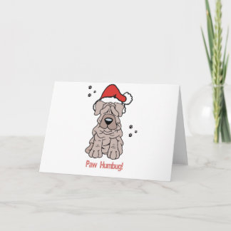 Christmas Sharpei Dog Holiday Card