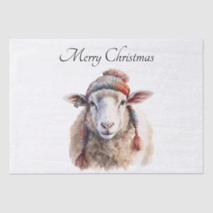 Christmas Sheep, customizable Tissue Paper