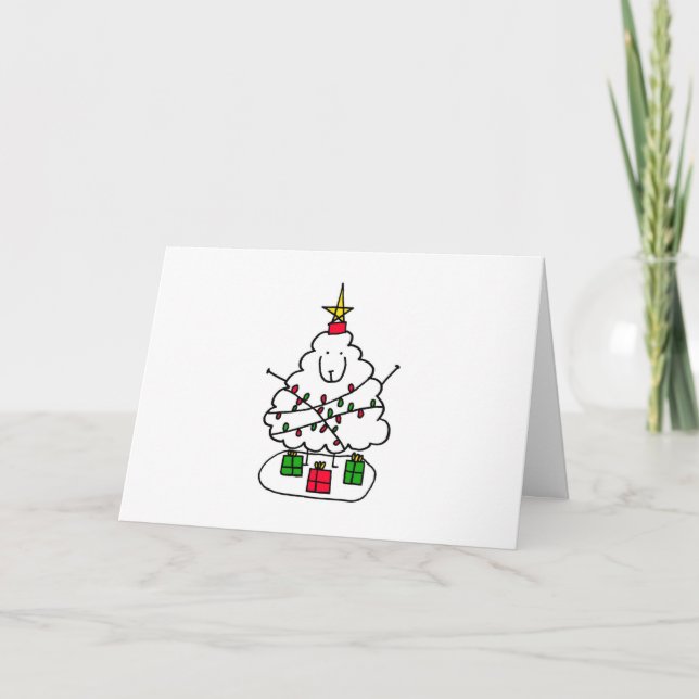 Christmas Sheep Holiday Card (Front)