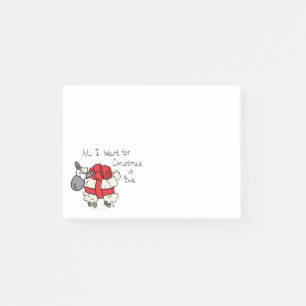 Christmas Sheep Kids Cartoon Post-it Notes