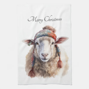 Christmas Sheep Kitchen Towel