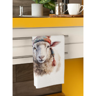 Christmas Sheep Kitchen Towel