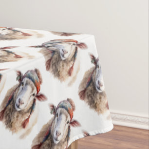 Christmas Sheep Tablecloth