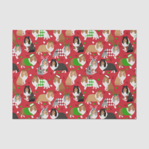 Christmas Sheltie Shetland Sheepdog Tissue Paper