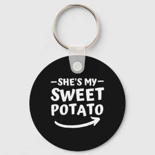 Christmas She's My Sweet Potato I Yam Matching Tha Keychain