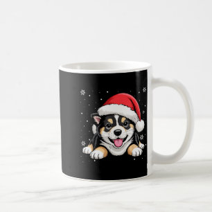 Christmas Shiba Inu Dog Wearing Santa Hat Pet Anim Coffee Mug