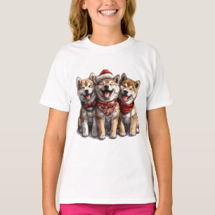 Christmas Shiba Inu Santa Dogs T-Shirt
