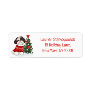 Christmas Shih Tzu Dog