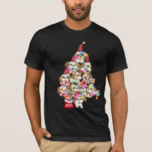 Christmas Shih tzu Dog Puppy Cute T-Shirt