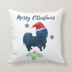 Christmas Shih Tzu Dog Throw Pillow