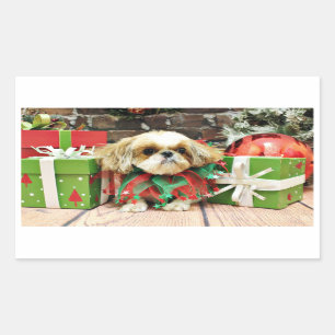 Christmas - Shih Tzu - Earl Sticker