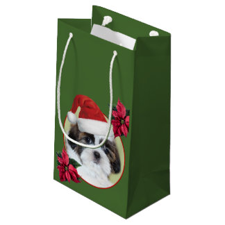 Christmas Shih Tzu gift bag