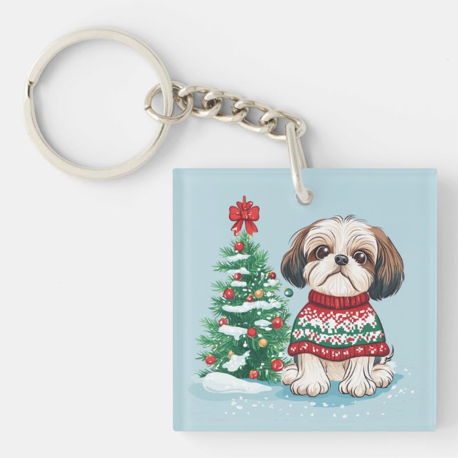 Christmas Shih Tzu Santa Dog (Devant)