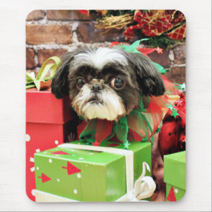Christmas - Shih Tzu - Yogi Mouse Pad