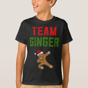 Christmas Shirt For Kids Team Ginger Dabbing Ginge