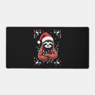 Christmas Shirt for Sloth Lover Gift Santa Buffalo Desk Mat