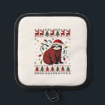 Christmas Shirt for Sloth Lover Gift Santa Buffalo Pot Holder<br><div class="desc">Christmas Shirt for Sloth Lover Gift Santa Buffalo Plaid (1)</div>
