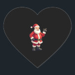Christmas Shirts for Boys Kids Dabbing Santa Xmas  Heart Sticker<br><div class="desc">Christmas Shirts for Boys Kids Dabbing Santa Xmas (1)</div>