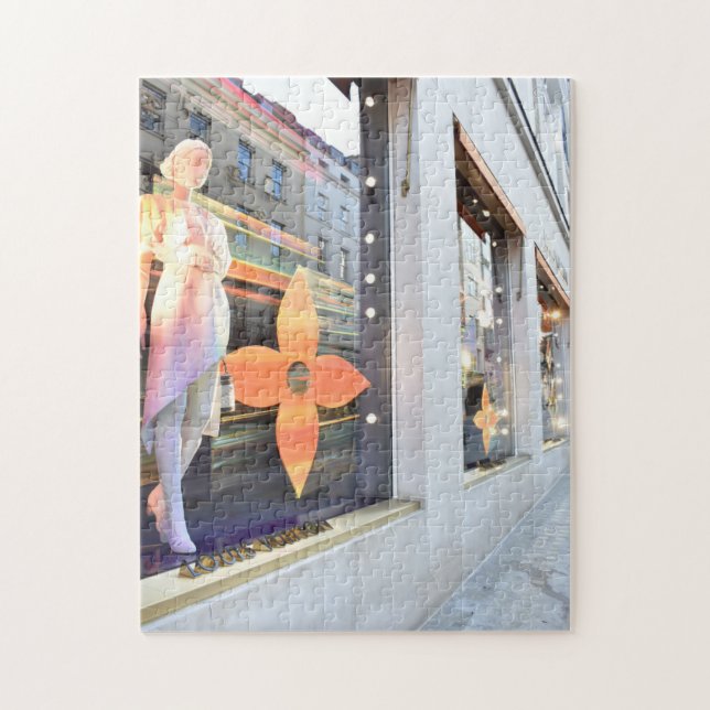 Christmas Shop Windows London, England UK Jigsaw Puzzle (Vertical)