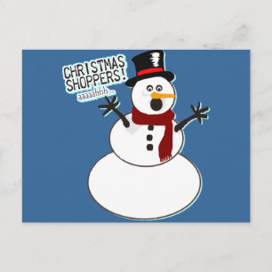 Christmas Shoppers! Holiday Postcard