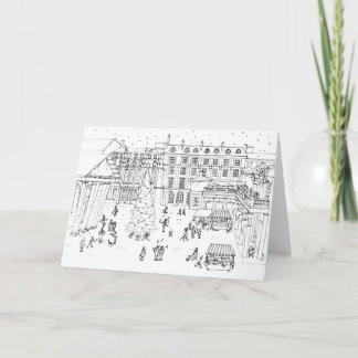 Christmas shopping in Covent Garden Holiday Card