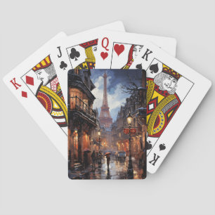 Christmas Shopping In Paris Playing Cards
