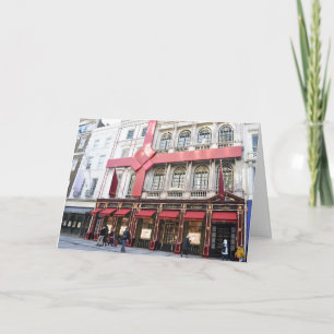 Christmas Shopping on New Bond Street, London, UK Card