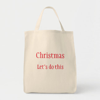Christmas Shopping Tote Bag