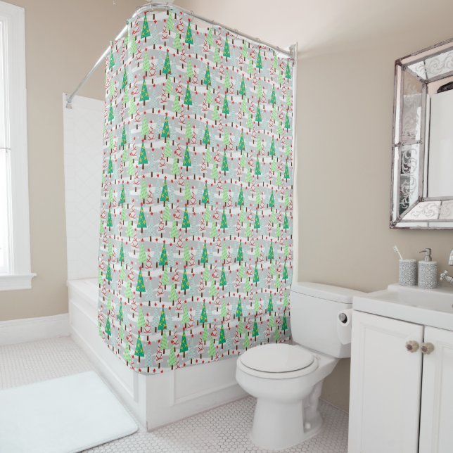 Christmas Shower Curtain (In Situ)
