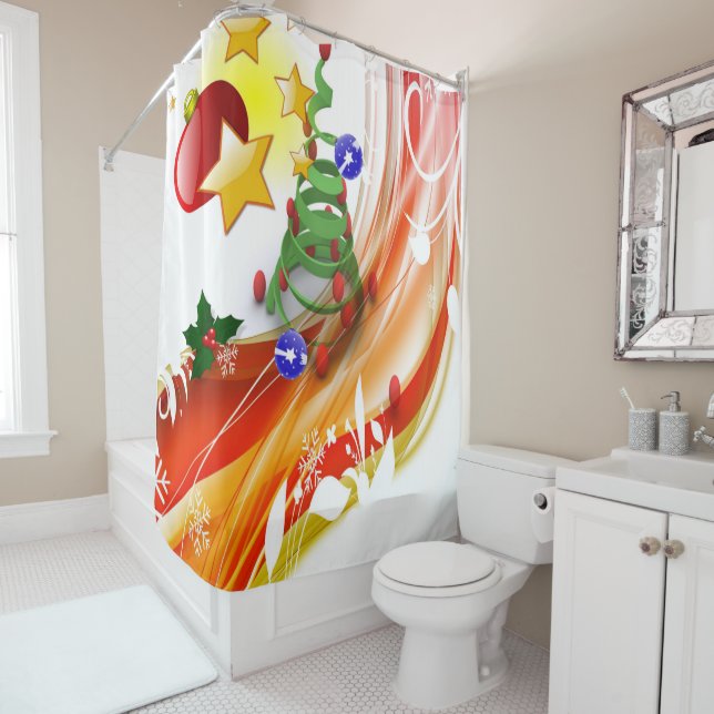 Christmas Shower Curtain (In Situ)