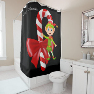 Christmas Shower Curtain, Elf
