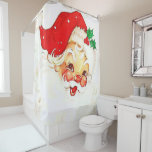 Christmas Shower Curtain, Santa<br><div class="desc">Christmas Shower Curtain Something for everyone offers customized personalized items especially for you designed to enhance the beauty of your home or a loved one. This uniquely designed Christmas circle ornament will impress your friends and family. People enjoy drinking their favourite hot chocolate or coffee in this unique Christmas mug....</div>