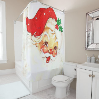 Christmas Shower Curtain, Santa