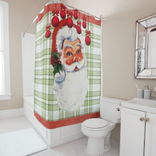 Christmas Shower Curtain, Santa