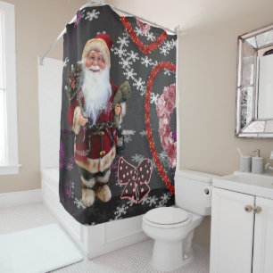 Christmas Shower Curtain, Santa
