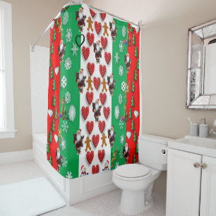 Christmas Shower Curtain, Santa