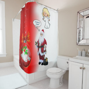 Christmas Shower Curtain, Santa